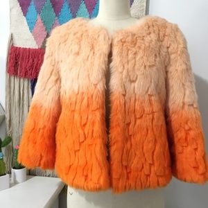KLING ORANGE OMBRE CROPPED JACKET